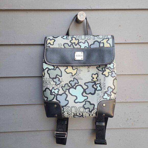 Tous Leather Kaos Icon Backpack Blue Grey Black Like New main image 11
